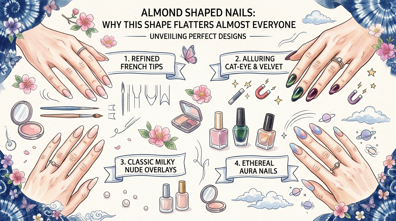 Designs That Look Especially Good on Almond Shaped Nails