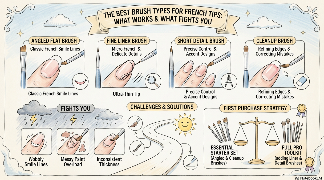 The Best Brush Types for French Tips