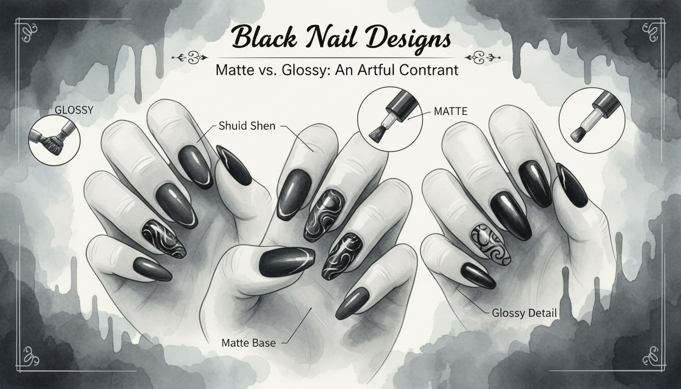 2. Intermediate: The Matte vs. Glossy Contrast