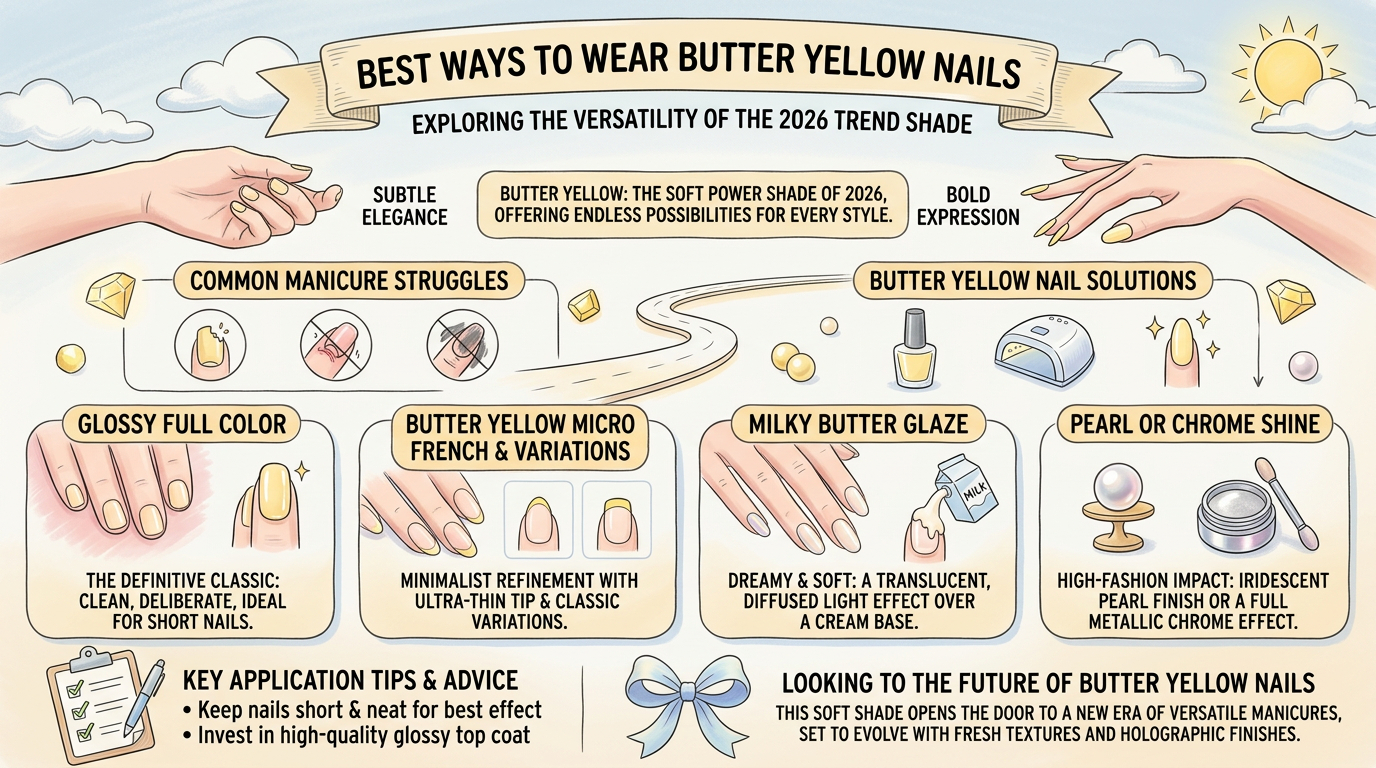 The Best Ways to Wear Butter Yellow Nails