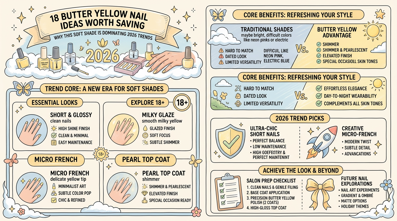 18 Butter Yellow Nail Ideas Worth Saving