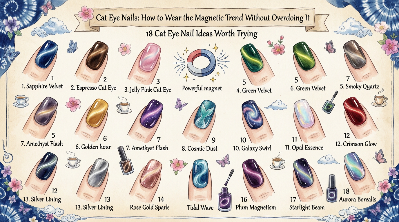 18 Cat Eye Nail Ideas Worth Trying