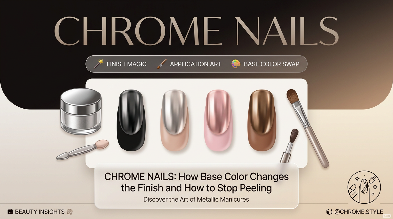 Chrome Nails: How Base Color Changes the Finish and How to Stop Peeling