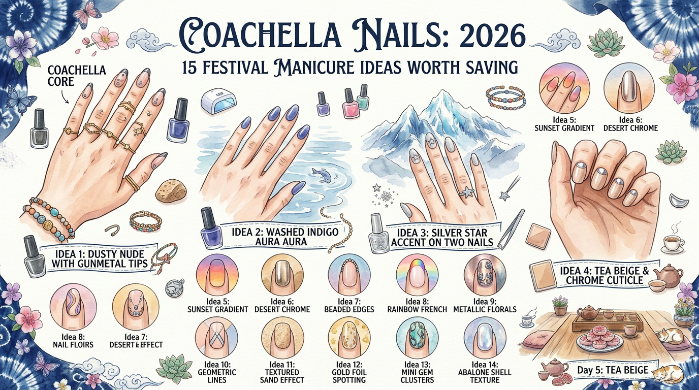 15 Coachella Nail Ideas Worth Saving