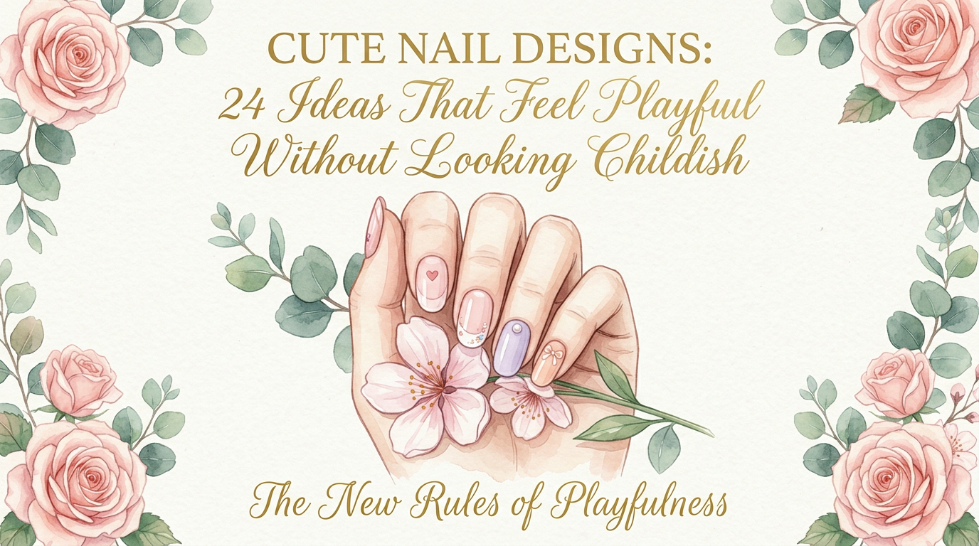 Cute Nail Designs: 24 Ideas That Feel Playful Without Looking Childish
