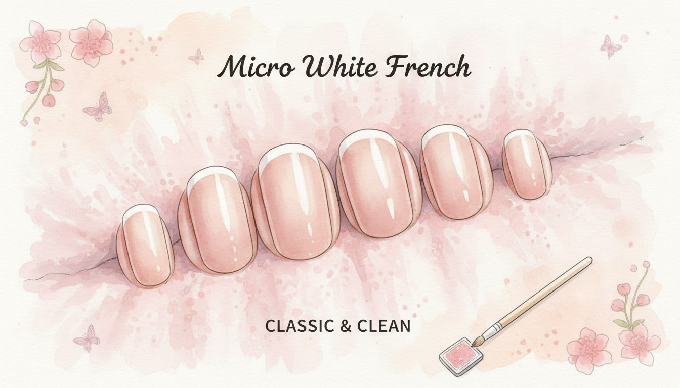 Clean and Minimal French Tips