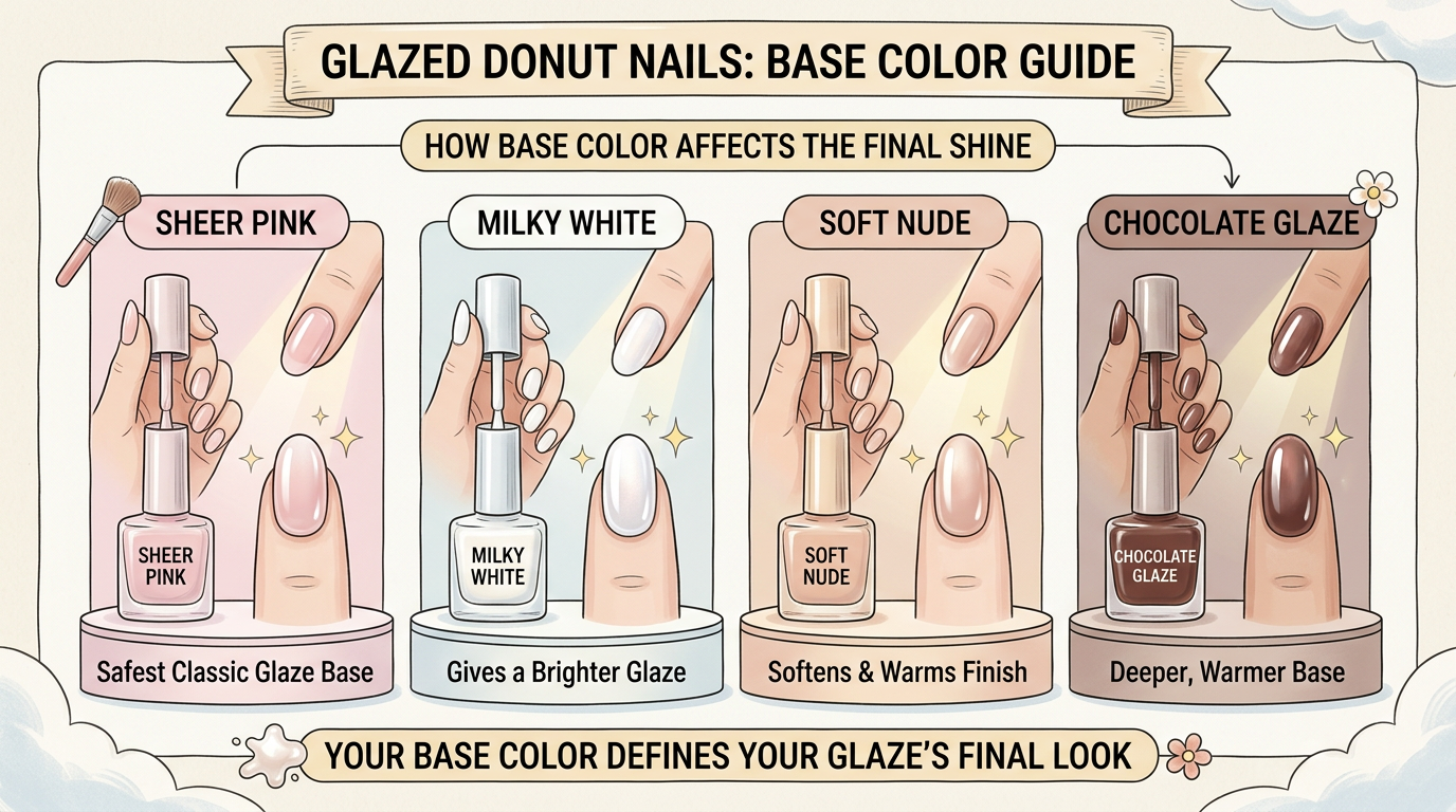 The Best Base Color for Glazed Donut Nails