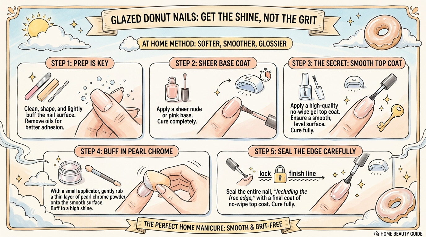 How to Do Glazed Donut Nails at Home