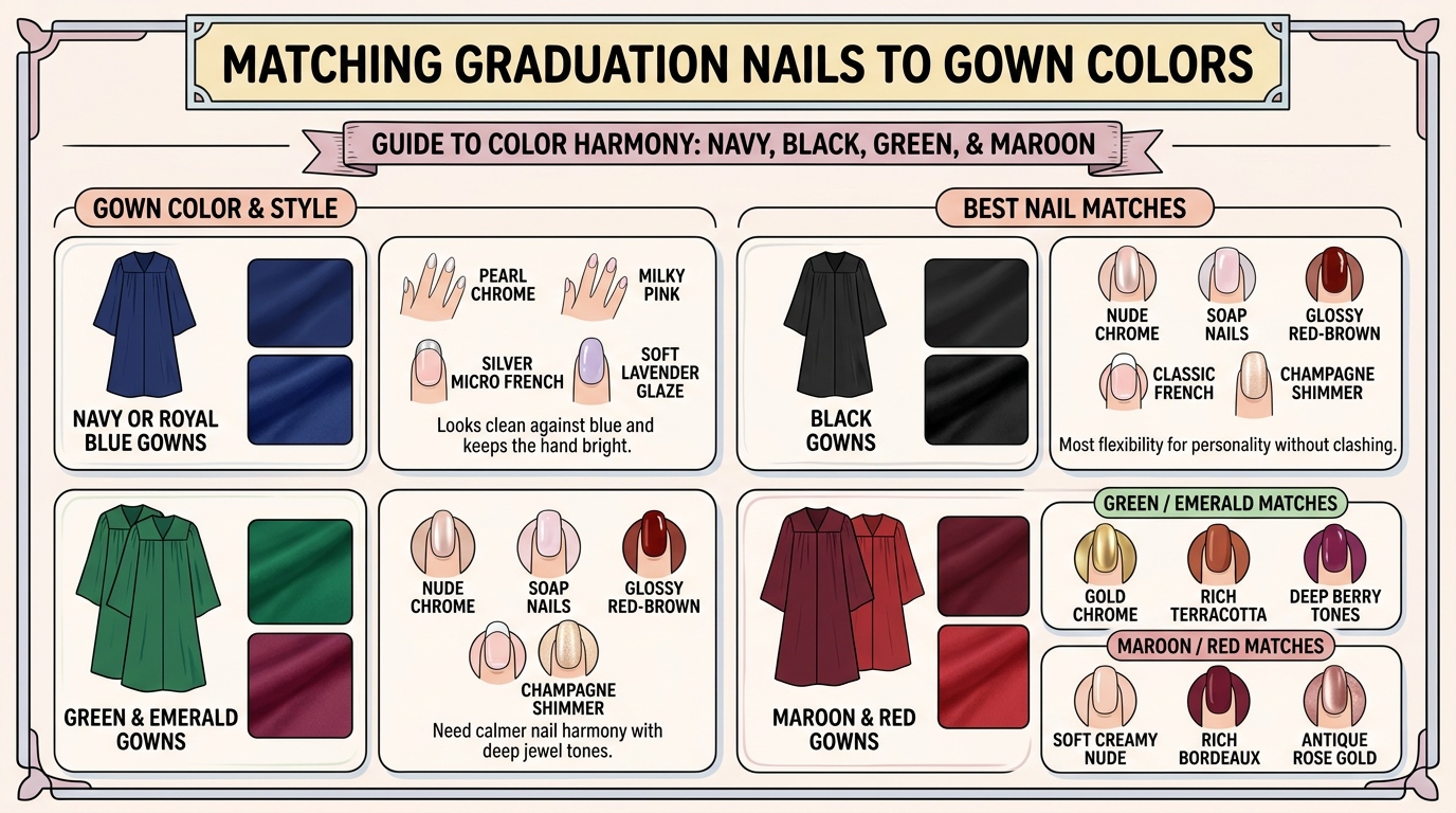 Match the Nails to the Gown Color