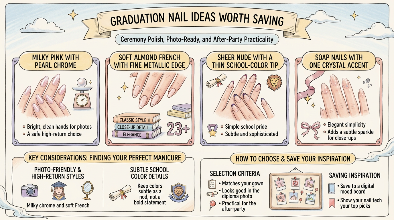 18 Graduation Nail Ideas Worth Saving