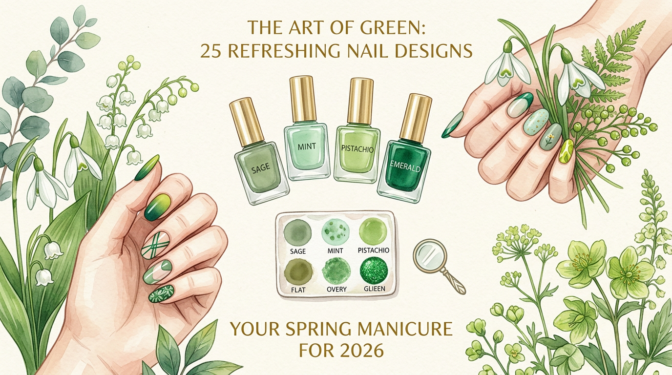 25 Green Nail Designs to Refresh Your Spring Manicure in 2026