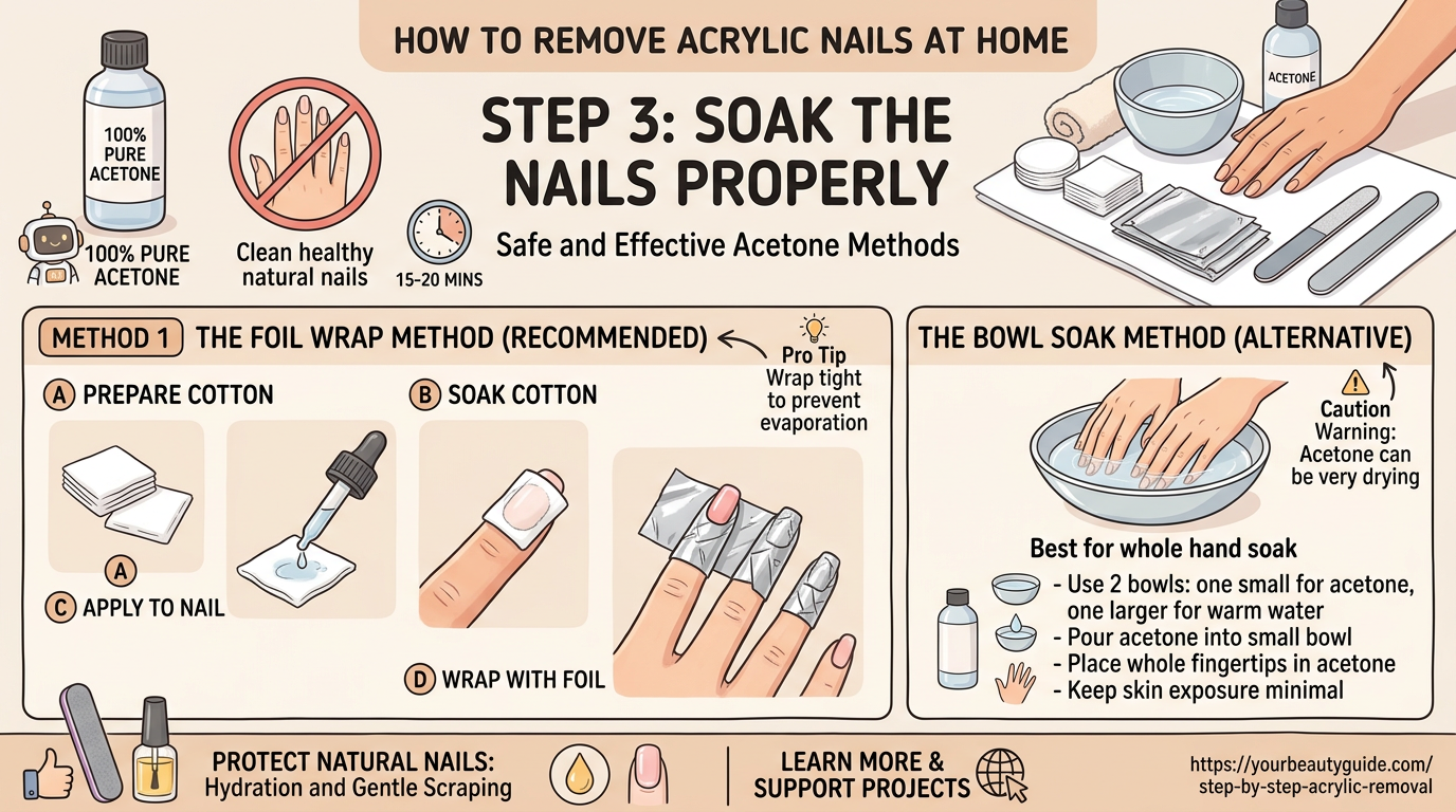 Step 3: Soak the Nails Properly
