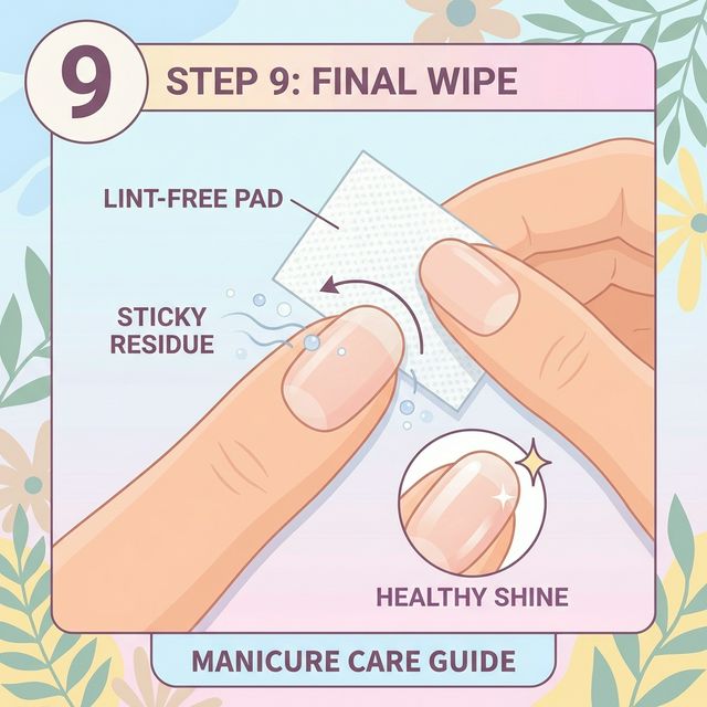 Step 9: Removing Acetone Residue