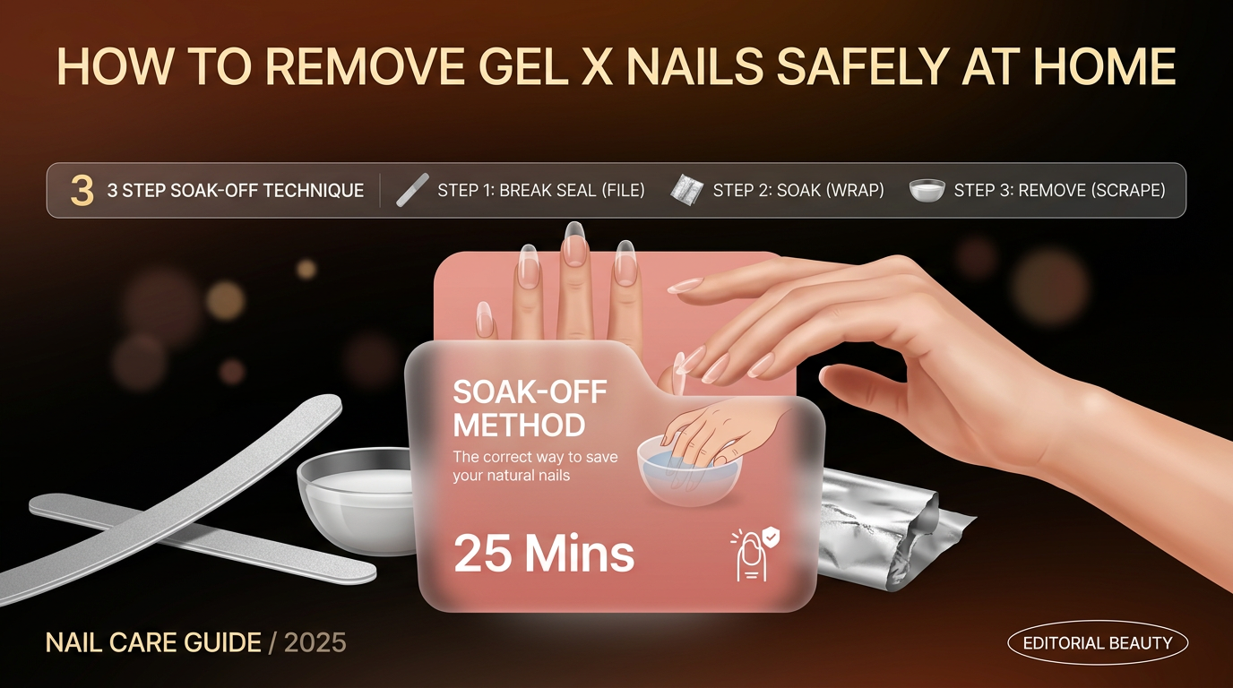 How to Remove Gel X Nails Safely at Home