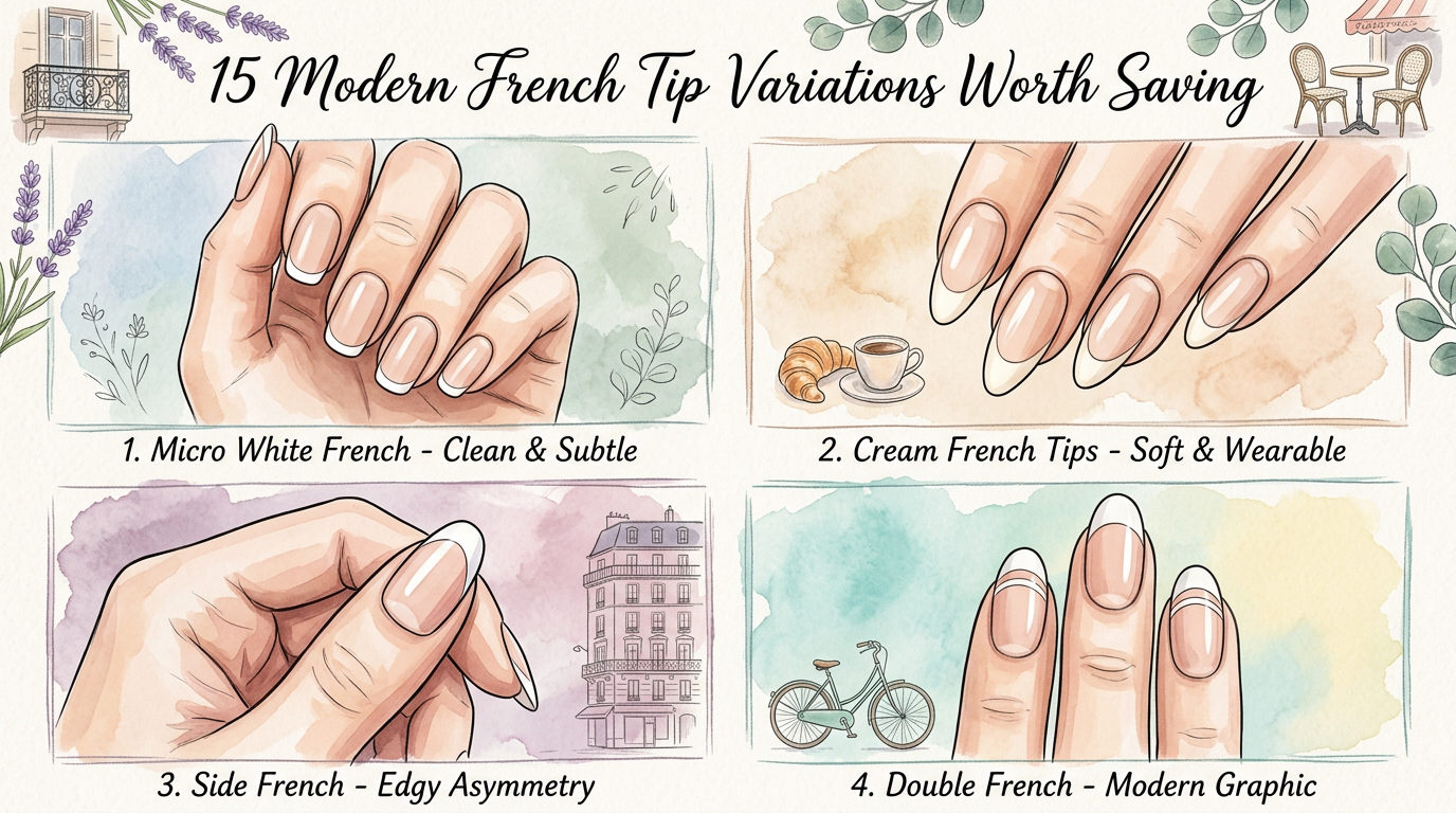 French Key Variations 15 Modern French Tip Variations to Level Up Your Evergreen Manicure ...