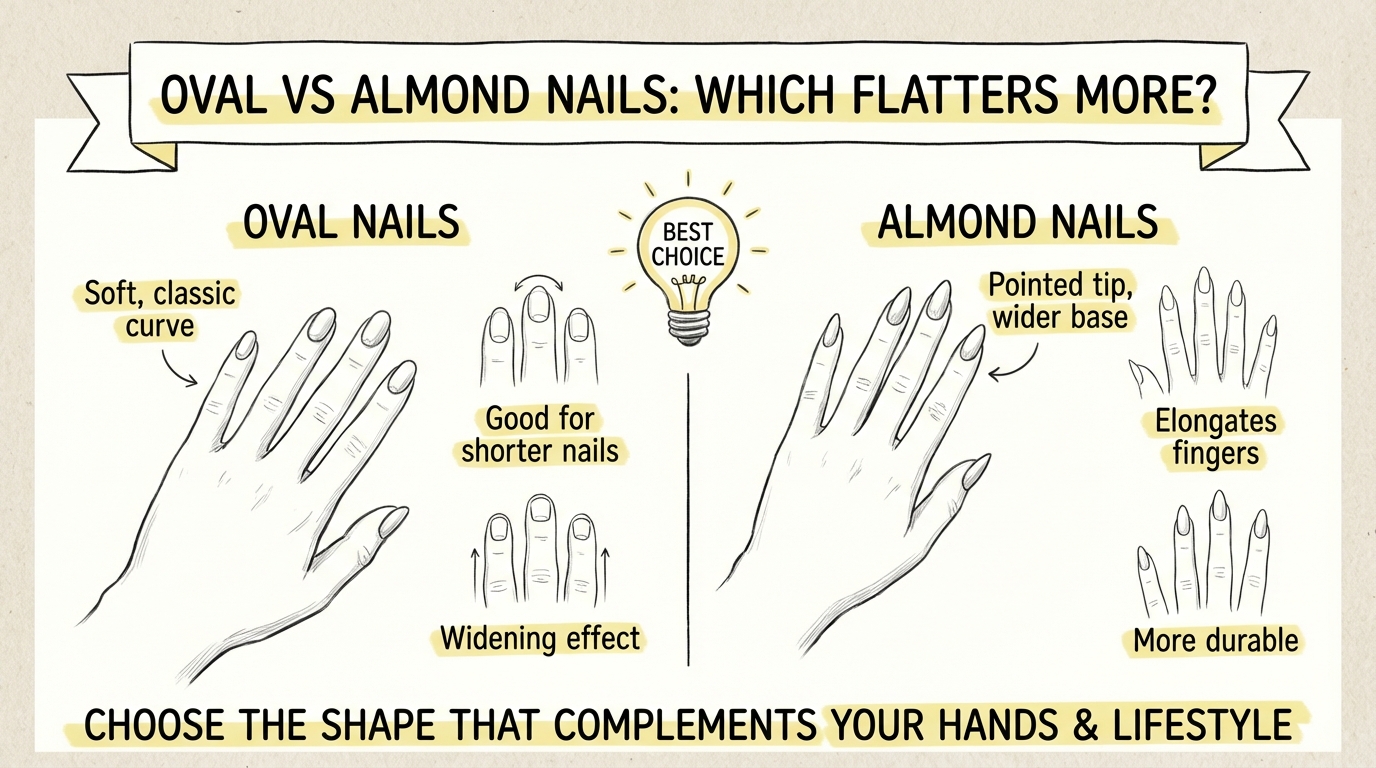 Oval vs Almond Nails: Which Flatters More?