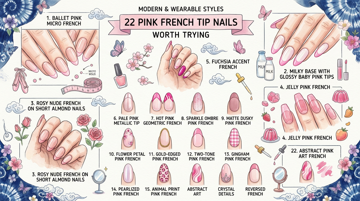 22 Pink French Tip Nails Worth Trying
