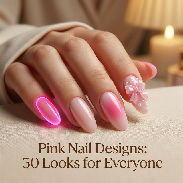 Pink Nail Designs: 30 Looks to Elevate Your 2026 Aesthetic