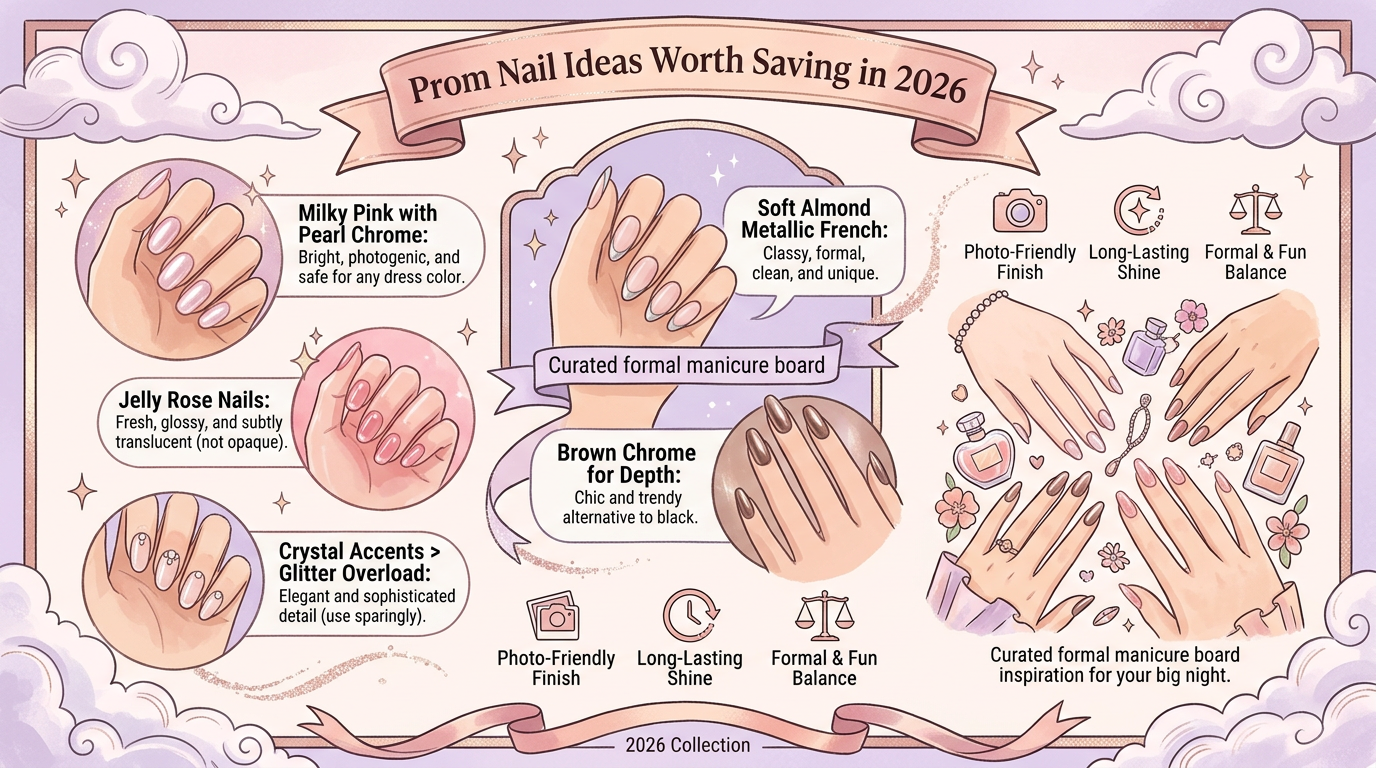 18 Prom Nail Ideas Worth Saving in 2026