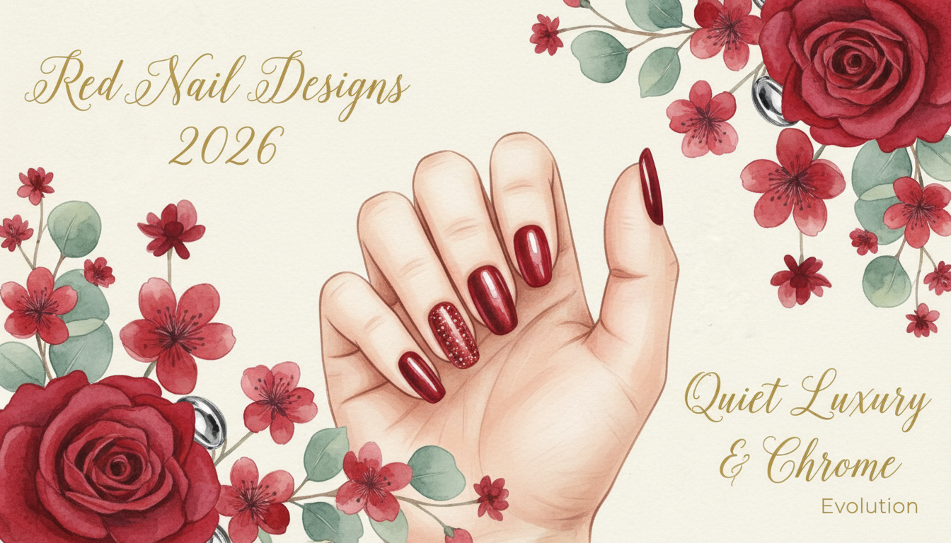 Red Nail Designs 2026: From Quiet Luxury to High-Octane Chrome