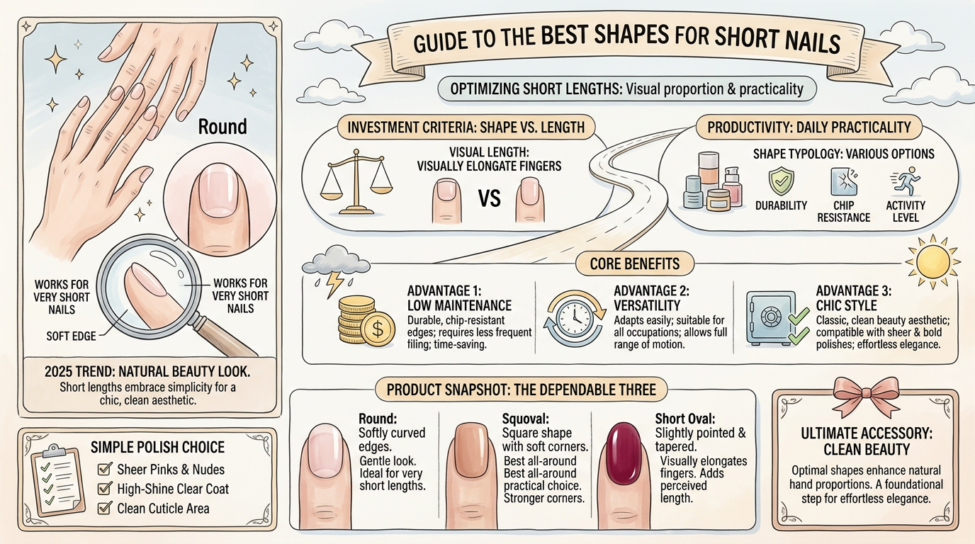 First, Pick the Right Short Nail Shape