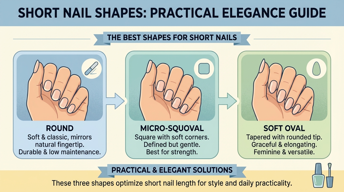 The Best Shapes for Short Nails