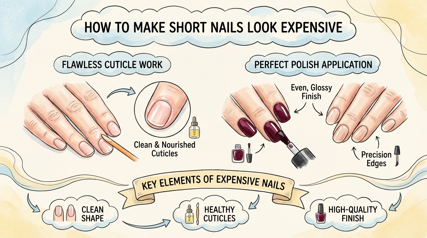 How to Make Short Nails Look Expensive