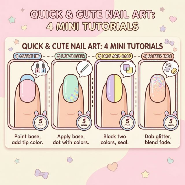 Quick 5-Minute Nail Designs