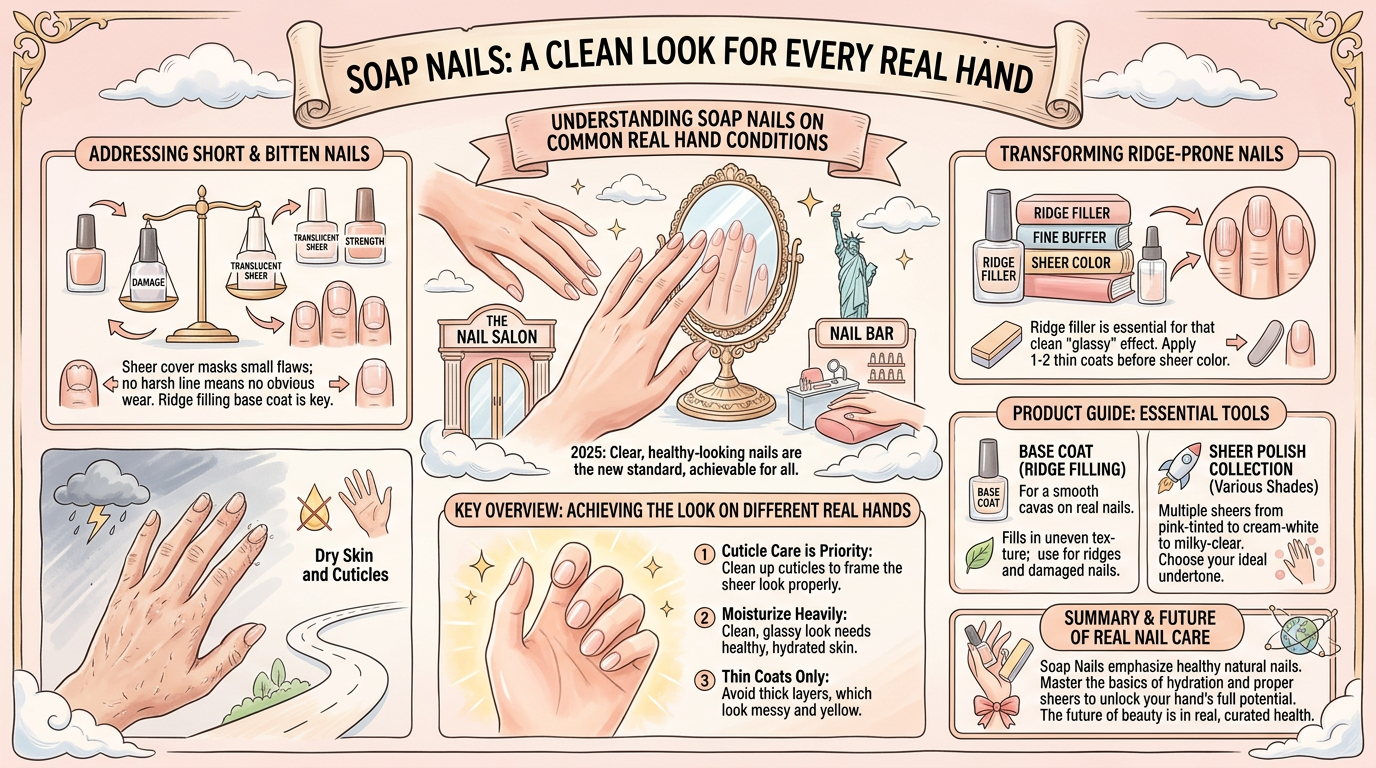 Soap Nails on Real Hands