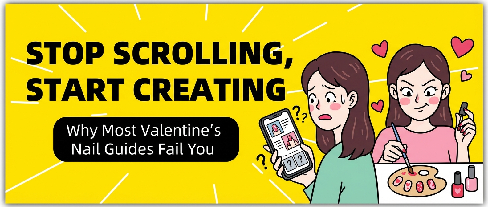Stop Scrolling, Start Creating: Why Most Valentine's Nail Guides Fail You